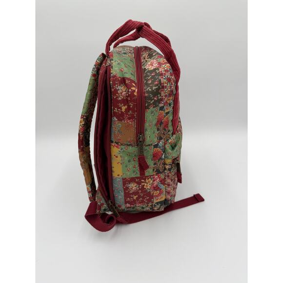 Polo Ralph Lauren Floral Patchwork Backpack Red Green Preppy Collegiate Cottage main image 8
